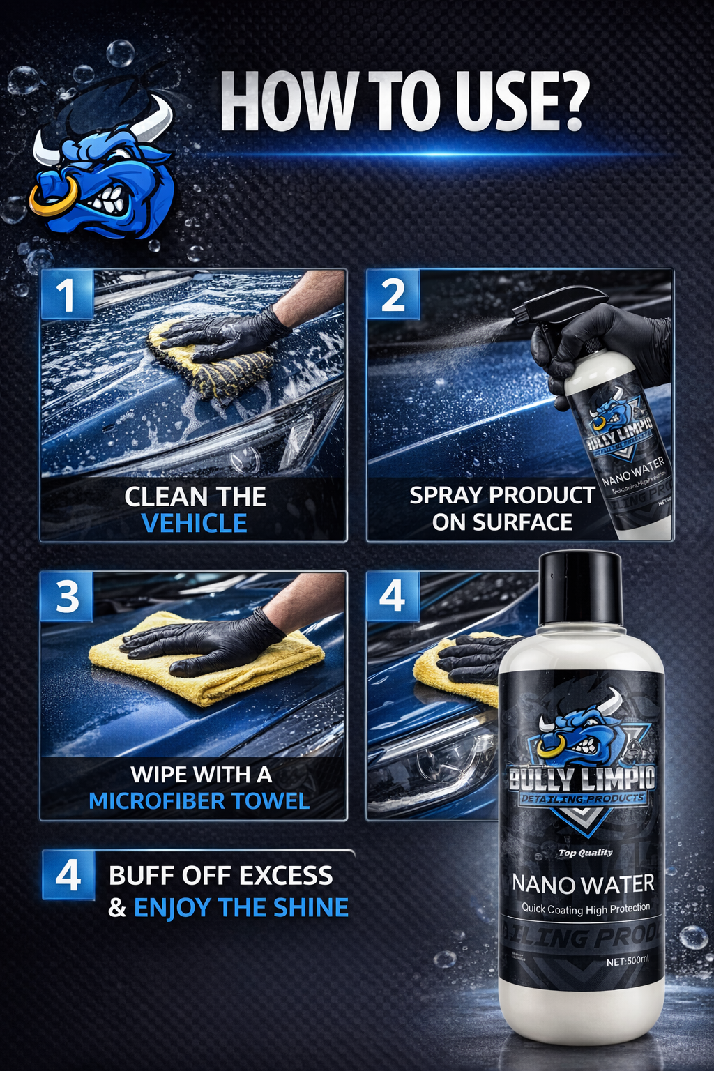 Bully Nano Water (Spray Wax)